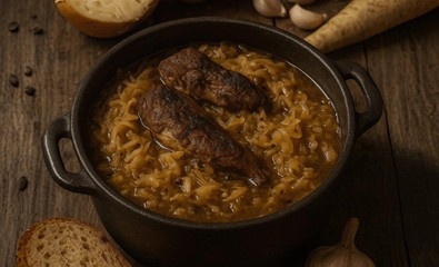 Ścierwucha duszona w kapuście