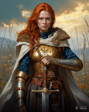 Obrazek przestawia Leah var Flagelan - Namiestniczkę Wschodu w księstwie Casterville