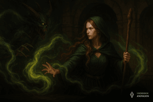 Obrazek przedstawia Maga Międzyświata modyfikującego Esencję Międzyświata