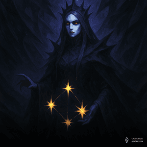 Obrazek przedstawia Naihild - najważniejszą z Cór Ciemności, Namiestniczkę Nocy