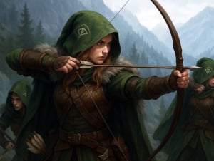 Córy Elfridy, elitarny oddział łuczniczek podporządkowany Lustinnom