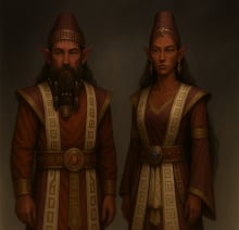 Obrazek przedstawia przedstawicieli rasy Ludu Morza