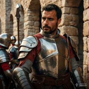 Obrazek przedstawia Sir Damiano de Vittoce, najlepszy Nebraski Rycerz