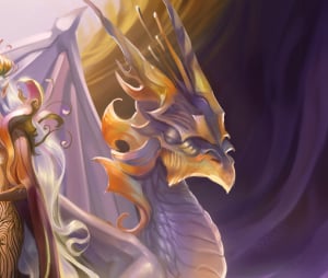 Przedstawienie Ashy jako smoka w Uniwersum Angvalion