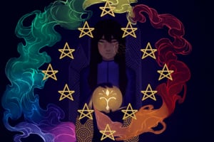 Obrazek przedstawia młodą Josephine Hailey, członkinię Kapituły Amarantu