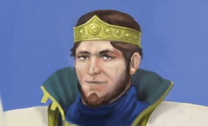 Obrazke przedstawia Tarona var Wyndhame, który zbuntował się przeciwko władzy Edgara w Araulenue