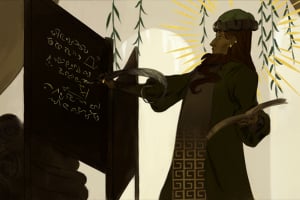 Obrazek przedstawia jednego z profesorów Uniwersytetu Aspińskiego