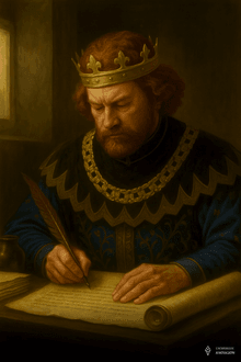 Bearton pracujący nad Dekretem Clagonów