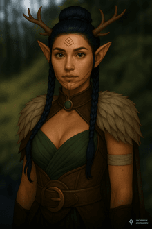 Obrazek przedstawia Mälfinneth z Mäll’silnor, matkę Läúriell