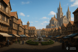 Obrazek przedstawia Miasto Studenckie Whisperhout - stolicę prowincji Whisperhout