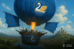 Obrazek przedstawia Silmaarooński Balon Bojowy, alternetywną technologię amarantiańskich balonów bojowych