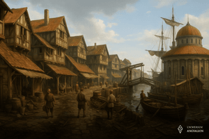 Obrazek przedstawia Dzielnicę Portową w Mieście Uniwersyteckim Whisperhout