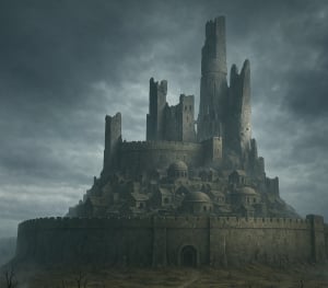 Obrazek przedstawia Gorlamdar - zrujnowaną dawną stolicę Moorhaven