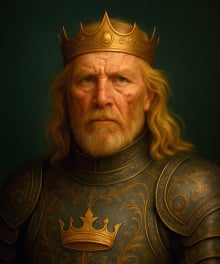 Obrazek przedstawia Henryego Założyciela - pierwszego króla Araulenu z dynastii Ectów