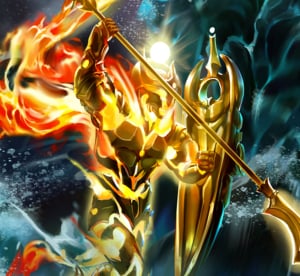 Obrazek przedstawia Aglosa - boga sprawiedliwości i boskiego patrona rodu Ect