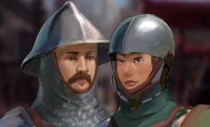 Obrazek przedstawia Arauleńskich Żołnierzy - mężczyznę i kobietę